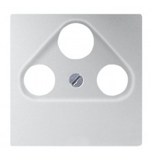 Крышка для телевизионной и спутниковой розетки; термопласт; алюминий  EP561BFPLSATAL  Jung