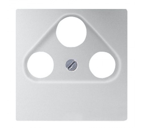 Крышка для телевизионной и спутниковой розетки; термопласт; алюминий  EP561BFPLSATAL  Jung