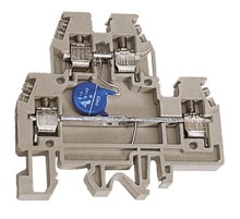 DAS.4/V230, 2х уровневый проходной зажим бежевый 4 кв.мм с варистором между уровнями 230 В  ZDSV230  DKC