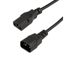 Шнур сетевой, евроразъем C13 - евроразъем C14, кабель 3x0,75 мм, длина 1,5 метра (PE пакет)  11-1161  REXANT