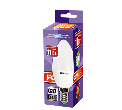 Лампа светодиодная PLED- SP C37 11w E14 5000K 230/50  .5019218  Jazzway