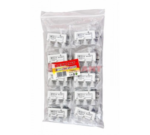 ДЕЛИТЕЛЬ  ТВ х 3 под F разъём 5-1000 МГц  05-6002  REXANT