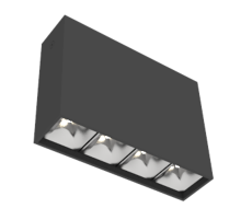 Светодиодный светильник DL-Box Reflect Multi 1x4 накладной 14 Вт 4000 К 150х40х115 мм RAL9005 черный муар DALI  V1-R0-90252-20D55-2001440  VARTON