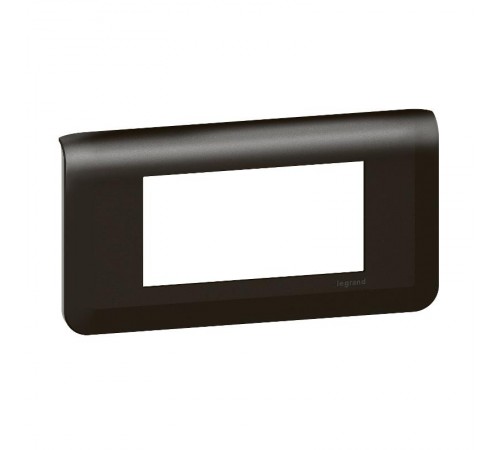 Рамка - Mosaic - 4 модуля - матовая черная  079054L  Legrand