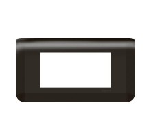 Рамка - Mosaic - 4 модуля - матовая черная  079054L  Legrand