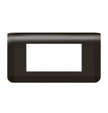 Рамка - Mosaic - 4 модуля - матовая черная  079054L  Legrand