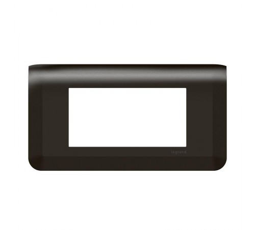 Рамка - Mosaic - 4 модуля - матовая черная  079054L  Legrand