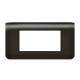 Рамка - Mosaic - 4 модуля - матовая черная  079054L  Legrand