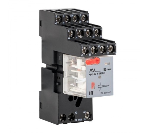 Разъем для реле РM5 22/4 EKF AVERES  rm5-22-4  EKF