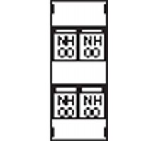 Пластрон для 4 NH00 1ряд/4 рейки  AG73  ABB