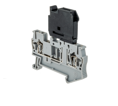 Клемма пружинная с держателем предохранителя, 2.5 мм2, серая MTS-2.5F  88306  ОВЕН