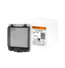 Крышка защитная для выреза в шкафу пластик 5 модулей IP67 (для приборов) (2шт/упак)  SQ0911-0007  TDM