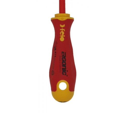 Отвертка диэлектрическая Ergonic плоская шлицевая 5,5X1,0X125  41305590  Felo