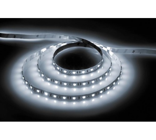 Лента светодиодная LS606 с драйвером 60Вт 60SMD(5050)/м 14.4Вт/м 12V 3000*10*2,32мм 6500К  27720  FERON
