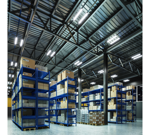 Светильник светодиодный промышленный линейный ССП-176 EVO IP65 1200*76*66 36W 3960lm 6500K мат соед.в линию 1/12  864425336  Gauss