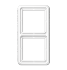 Рамка для вертикальной и горизонтальной установки, 2 поста; дюропласт; белый; CD500  CD582WW  Jung