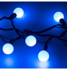 Светодиодная гирлянда ARD-BALL-CLASSIC-D23-20000-BLACK-160LED BLUE (230V, 7W)  025629  Arlight
