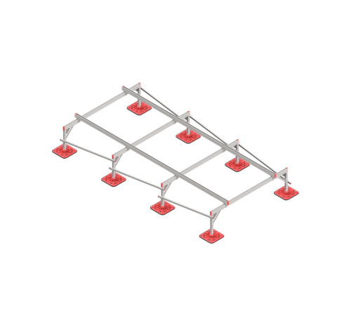 Опорная конструкция для установки оборудования TECHNORAPTOR FOOT 2000х4000  KM-TR-F-SSEI-2000-4000  КМ - профиль