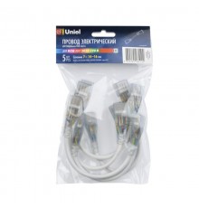 Коннектор для LED ленты 220В 5050, 4 контакта, прозрачный, UCX-SK4/B67-RGB CLEAR 005 POLYBAG 5 шт/упак  10832  Uniel