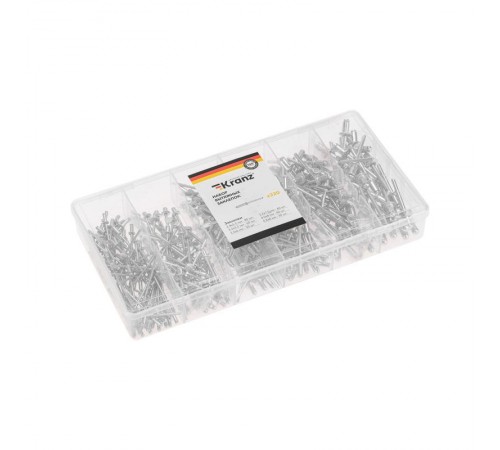 Набор вытяжных заклепок (320 шт/уп)  KR-01-3101-19  Kranz