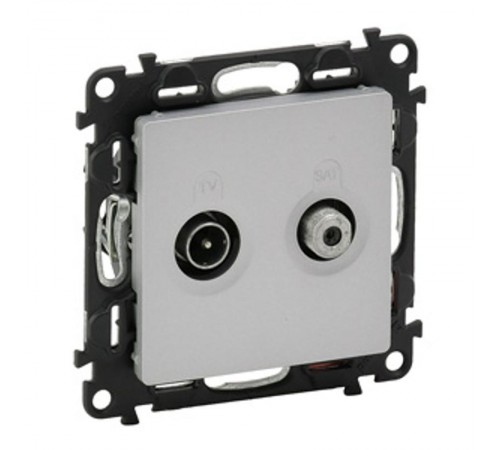 Valena LIFE DIY Алюминий Розетка TV-SAT "звезда" 5-862МГц/950-2400 МГц.  753664  Legrand