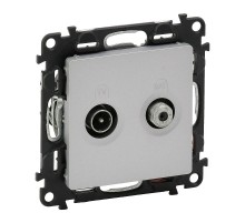 Valena LIFE DIY Алюминий Розетка TV-SAT "звезда" 5-862МГц/950-2400 МГц.  753664  Legrand