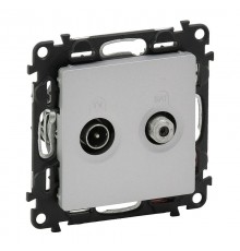 Valena LIFE DIY Алюминий Розетка TV-SAT  753658  Legrand