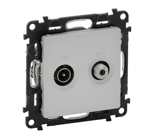 Valena LIFE DIY Алюминий Розетка TV-SAT "звезда" 5-862МГц/950-2400 МГц.  753664  Legrand