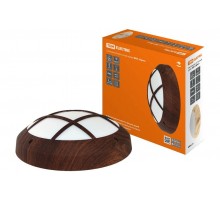 Светильник уличный настенный ФБУ 05-2х20-014 "Бриз 2" венге с решеткой IP64  SQ0328-0316  TDM