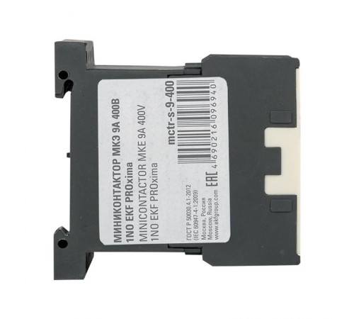 Миниконтактор МКЭ 9А 400В 1NO EKF PROxima  Mctr-s-9-400  EKF
