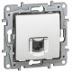Etika Белый Розетка телефонная RJ11  672240  Legrand
