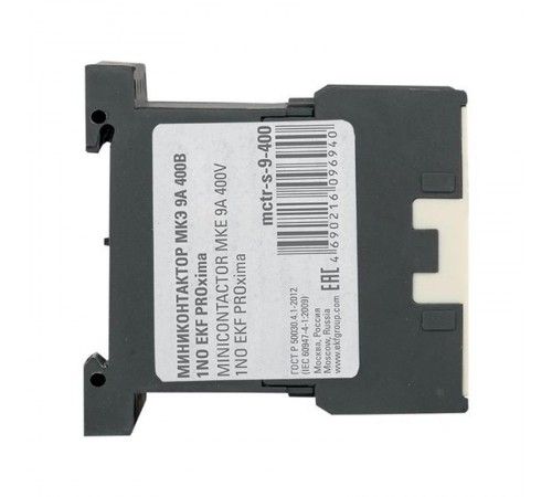 Миниконтактор МКЭ 9А 400В 1NO EKF PROxima  Mctr-s-9-400  EKF
