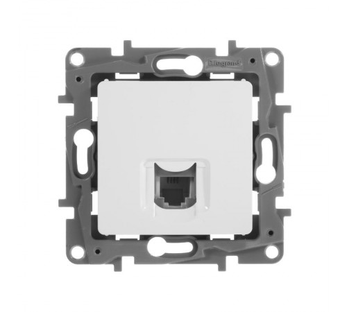 Etika Белый Розетка телефонная RJ11  672240  Legrand