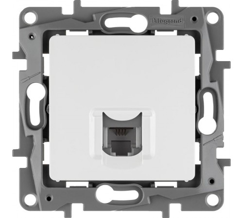 Etika Белый Розетка телефонная RJ11  672240  Legrand