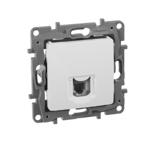 Etika Белый Розетка телефонная RJ11  672240  Legrand