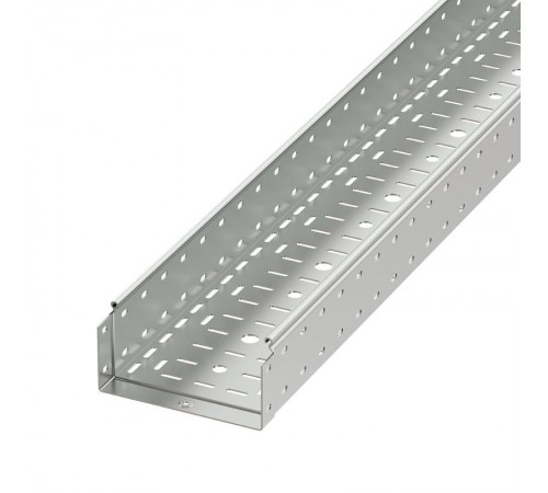 Лоток перфорированный 100х500х3000, 2,0 мм, цинк-ламельный  SPH30150ZL  DKC