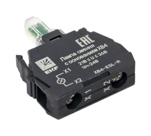 Лампа сменная c основанием XB4 красная 24В EKF PROxima    XB4-ESL-R   EKF 