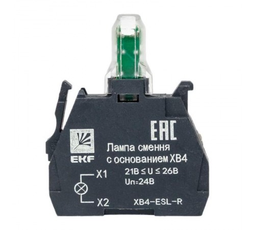 Лампа сменная c основанием XB4 красная 24В EKF PROxima    XB4-ESL-R   EKF 