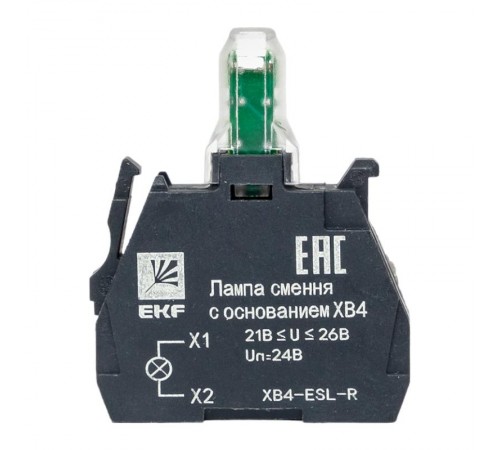 Лампа сменная c основанием XB4 красная 24В EKF PROxima    XB4-ESL-R   EKF 