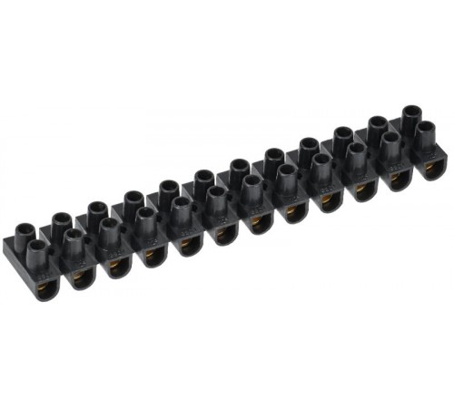 Зажим винтовой ЗВИ-15 н/г 4.0-10мм2 12пар  черные  UZV5-015-06  IEK