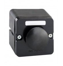 ПКЕ 212-1 У3, 10А, 660В, 1 элемент, чёрный гриб с фиксацией, накладной, IP40, пост управления  (ЭТ)  ET011069  Электротехник