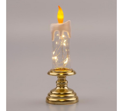 Новогодний декоративный светильник Свеча  EGNDS-03  теплый белый, 10 диодов , h 20 см, 2*ААА, IP20  Б0051934  ЭРА