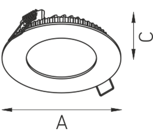 Светильник ACQUA C 06 WH 4000K EM (with driver)  1596000340  Световые Технологии