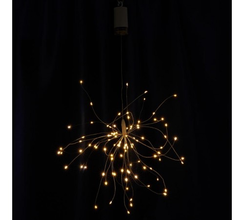 Гирлянда украшение Фейерверк 100 LED 0.3м, 2700K, батарейки 4*АА, IP20, CL595  41654  FERON