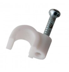 Крепеж кабеля круглый 5 мм, белый (упак. 20 шт)  07-4005-20  REXANT