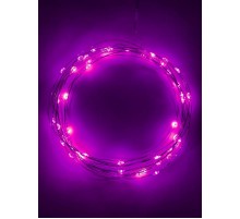 Гирлянда светодиодная  Нить 5 м сиреневый свет, на эл.пит.АА  ENIN -5NP    IP20 (100/2500)  Б0047961  ЭРА