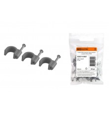 Скоба 30мм круглая пластиковая (серая) (50шт)  SQ0514-0067  TDM