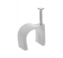 Скоба для кабеля круглая А7 мм (50 шт) - пакет  103648  Tech-KREP