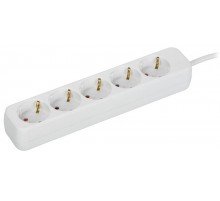 UMA Удлинитель У05 5 мест 2P+PE 5м 3х1мм2 10А белый   UM-YP10-10-05-05-Z-K01  IEK