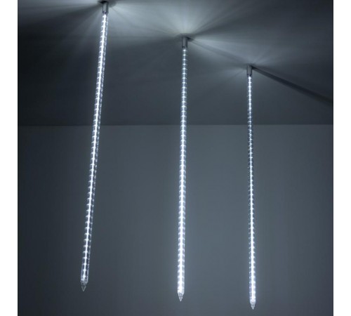 Светодиодная гирлянда ARD-ICEFALL-CLASSIC-D23-1000-CLEAR-96LED-LIVE WHITE (230V, 1.5W)  026103  Arlight